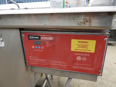 Used Duke Used 3 Compartment Stainless Steel Commercial Sink with Twist Drains and X-Stream Wash - SS18 Sinks Illinois US | Falcon Restaurant Supply #1376484