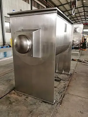 New 25 Cubic Foot Stainless Steel Ribbon Mixer, 7 HP #4679809