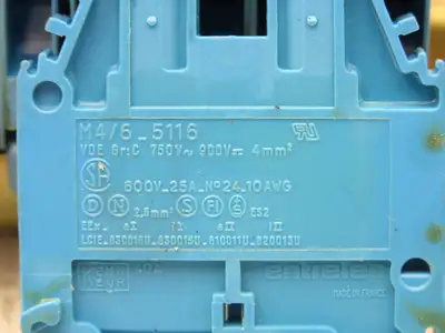 Various Mfr Terminal Block DIN Rail 600V 25A Lot of 95
