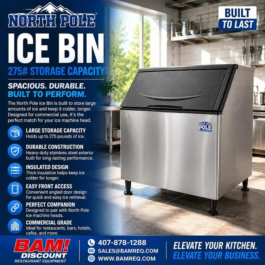 New | in-Stock NORTH POLE BIN-350 Restaurant Storage Containers Florida US | BAM Discount Restaurant Equipment #1301645