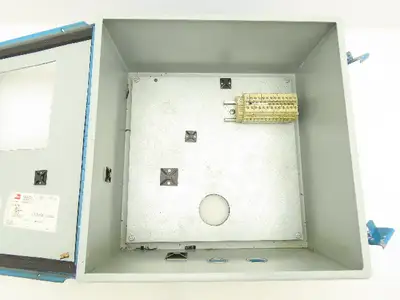 Hoffman A1212CH Electrical Enclosure Box 12x12x6" W/Backplate Steel