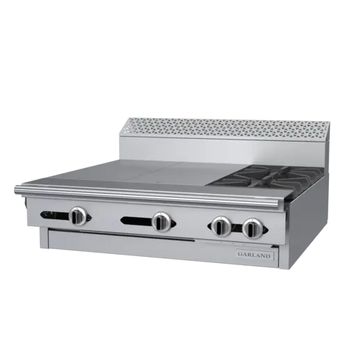 Garland C36-12M 36" 2 Burner Gas Range w/ (2) Hot Tops - Modular, Natural Gas