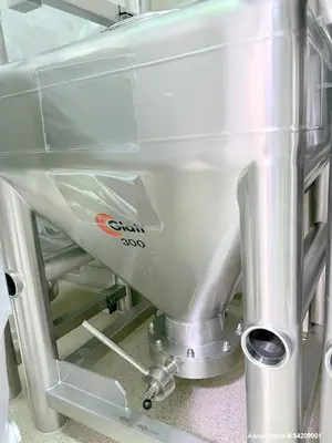 Used Glatt CM 400 Stainless Steel Column Bin Blender | 500L, 300L & 100L Bins | 2016 | HMI Controlled | 480V