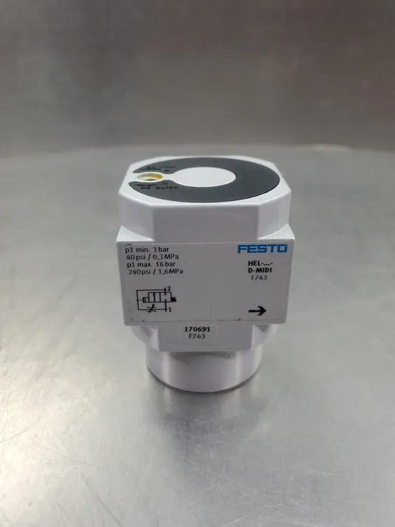 Used Festo HEL-...-D-MIDI (170691) Valves/Fittings | Palmetto Automation #1156601