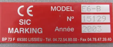 USED SIC E6-B MARKING CONTROLLER E6B