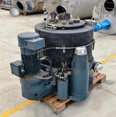 Comi-Condor 700mm perforate basket centrifuge, rubber-lined.