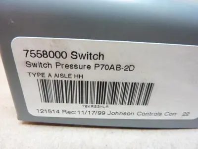 USED JOHNSON CONTROLS P70AB-2