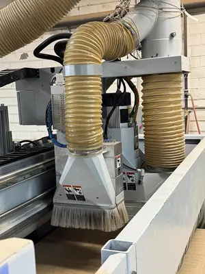 WEEKE VANTECH 480, 4' x 8' CNC ROUTER WITN PANEL MATERIAL HANDLING & INTEGRATED DUST COLLECTION SYSTEM