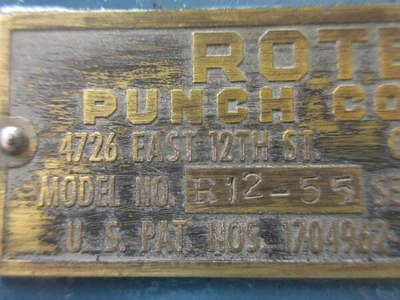 Rotex #R12-55, turret punch