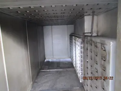 36" width x 36" D x 96" H Wisconsin #BATCH-3-3-8E/RM, 500°F, rotary batch