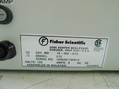 Used FISHER SCIENTIFIC 215 Miscellaneous Laboratory Equipment Texas US | Aucto #1459884