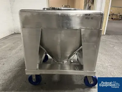 USED TOTE Systems 48" x 42" x 10"  Tote Systems Stainless Steel Transfer Bins