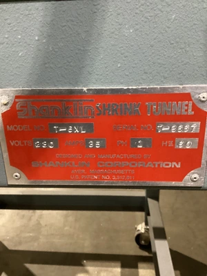 Used SHANKLIN T-6XL Shrink Tunnels Michigan US | iGAM Industrial Marketplace #1367715