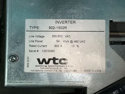 Used WTC 9021502R Welding Machinery (Other) Ohio US | HGR 24 #1301711