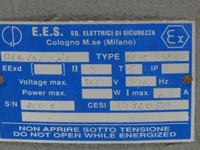 Ex-Tech ERSA-3553 Hinged Flameproof Electrical Box Enclosure 610x430x232mm
