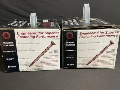 GRK RT Composite Trim Head Screws 8x2-1/2 in - 3,500 Qty per Box (2 Boxes)