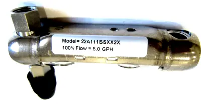 NEW USGI VAREA METER 22A111SSXX2X GLASS TUBE PURGEMETER