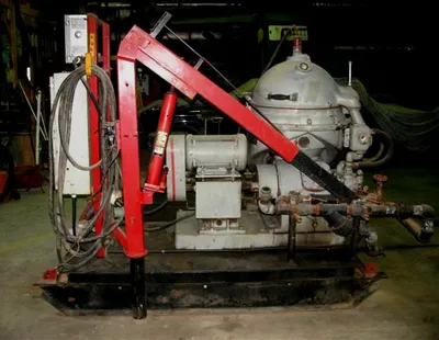 Nanjing DZY 50 purifier centrifuge skid, SS.
