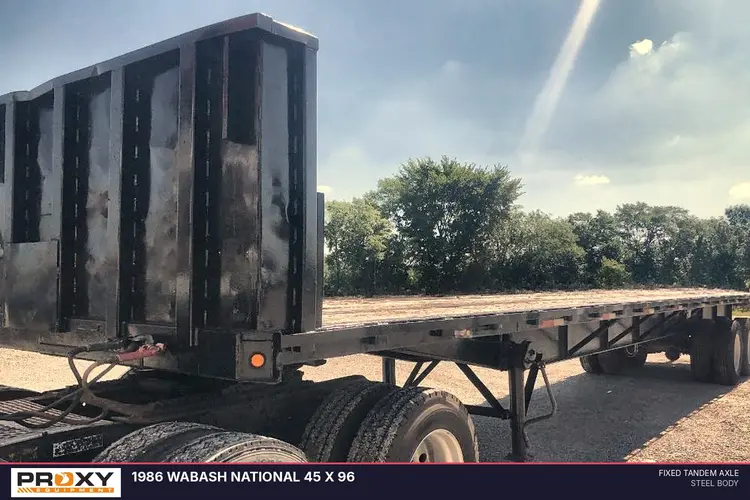 Used 1986 WABASH NATIONAL 45 X 96 Flatbed Trailers Kentucky US | Proxy Equipment #1377798