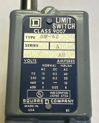 USED SQUARE D 9007AW42