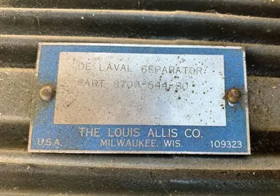 De Laval Unimatic model 65-25 oil purifier skid, SS.