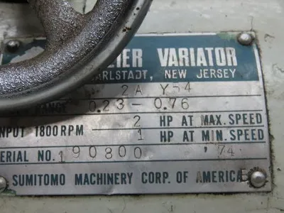 SM-Beier 2AY54 Cyclo Variator Variable Speed Gear Box Drive 2Hp Input 43:1 Ratio