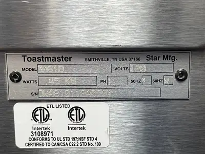 Used Toastmaster Used Toastmaster 3A81D Commercial Warming Drawer Chip Food Warmer 120V Countertop Display Warmers Illinois US | Falcon Restaurant Supply #1376161