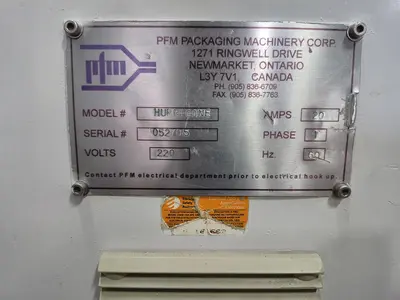 Used PFM PACKAGING MACHINERY CORP. HURRICANE Flow Wrappers British Columbia CA | Steep Hill Equipment Solutions #1486585