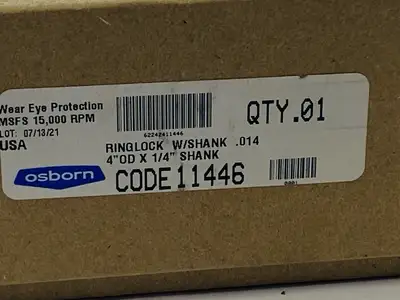11446 | Osborn  Wheel Brush 4" OD x 1/4" Shank - New Other