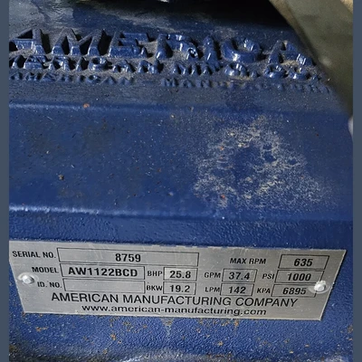 NEW AMERICAN MANUFACTURING COMPANY AW1122BCD