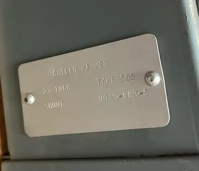 USED CUTLER HAMMER 9-889-5