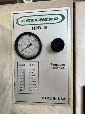 USED 2002 GREENERD PRESSES GREENERD HPB-15 PRESS