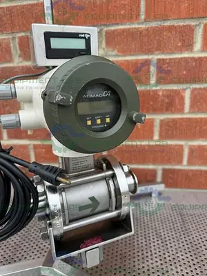 USED YOKOGAWA ADMAG CA CA204SG MAGNETIC FLOWMETER W/ STAND, CONTROLLER