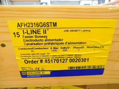 New | in-Stock SQUARE D AFH2316G6STM Bus Bars & Plugs Texas US | Aucto #1308565