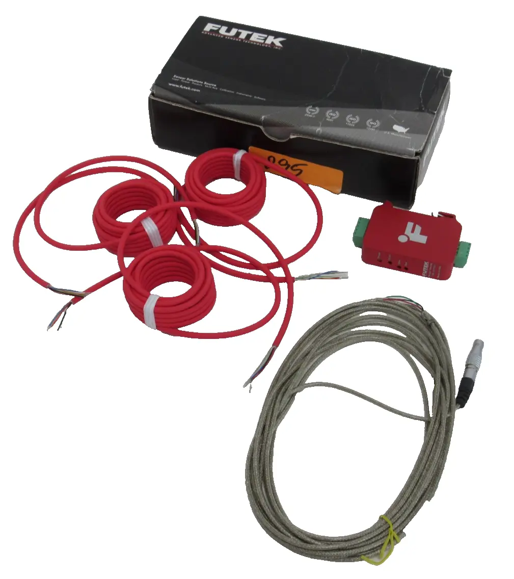NEW FUTEK IAA100 VOLTAGE AMPLIFIER WITH ZCC940 SBA00453 CABLES