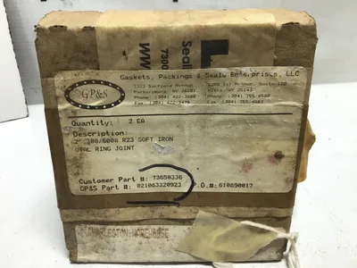 GPS Gaskets Packings & Seals 2″ 300/600 #R23 Soft Iron Oval Ring Joint