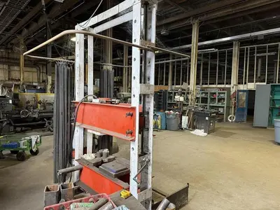 80/100 TON PART NO. 210324(FRAME) POWER TEAM H-FRAME HYDRAULIC SHOP PRESS