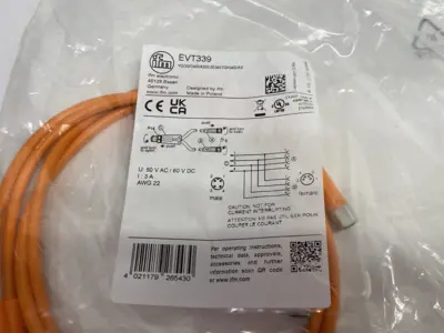 NEW IFM A-CODED Y-CONNECTION CABLE YDOGF040VAS00,6E04STGH040VAS