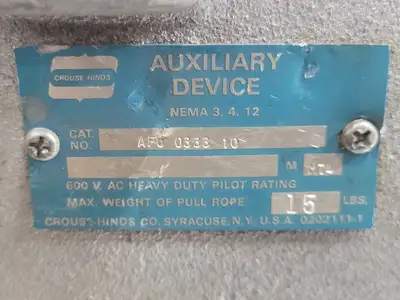 USED CROUSE-HINDS AFU 0333 10