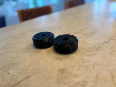 Upgrade caster wheels for Razor Crazy cart Max fit non-shattering Pair  BLACK