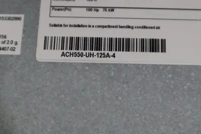 ABB ACH550-UH-125A-4 AC DRIVE 550 SERIES 3 PHASE 380-480 V AC STOCK HP142