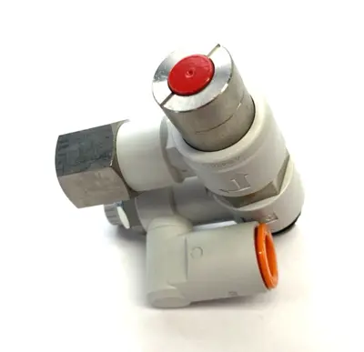 USED SMC PILOT CHECK SPEED CONTROL VALVE, RESIDUAL RELIEF VALVE