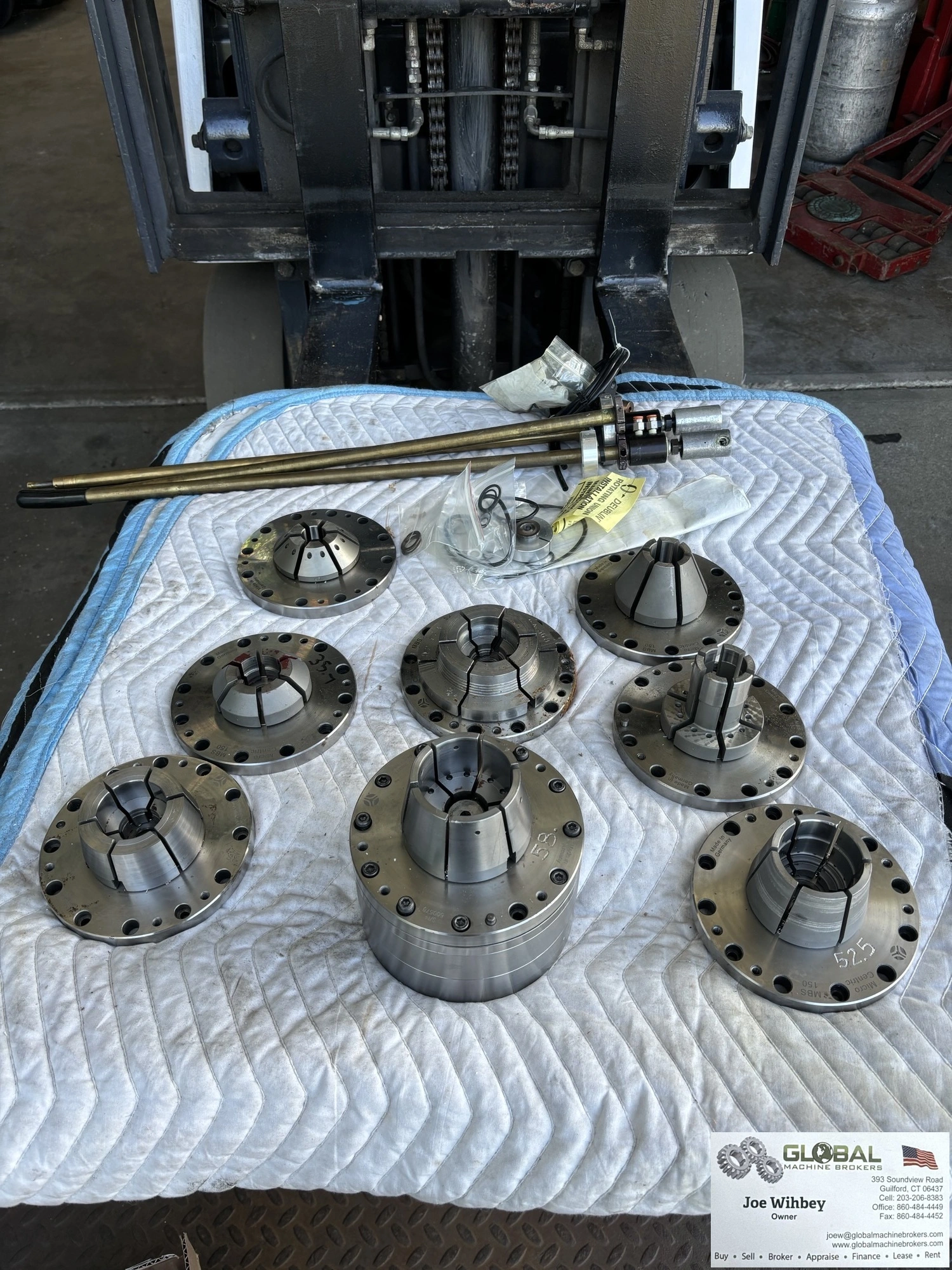 Microcentric MBS/L 150 Air Operated Diaphragm 6 Jaw Chucks SEE PICS & DESC.