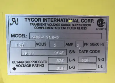 NEW TYCOR AGS-120-3-X NOISE FILTER AGS1203X