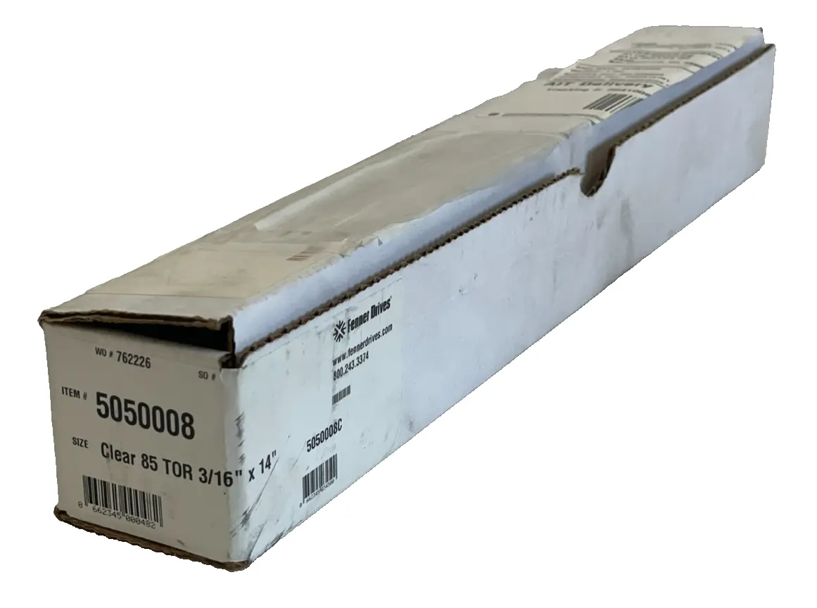 NEW FENNER DRIVES 5050008C 50 CLEAR 85 TOR 3/16" X 14"