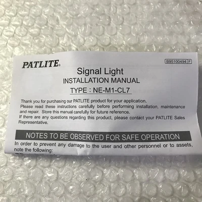 NEW PATLITE NE-M1-CL7+B0953