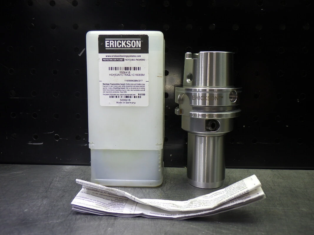 Erickson HSK63A 16mm Hydraulic Tool Holder 95mm Pro HSK63AHCTMQL1C16095M (LOC2963C)