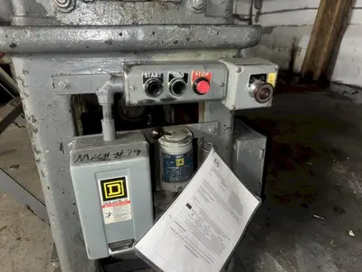 6" WIDE X 4" DIAMETER 2-HI STANDARD AMERICAN POWERED ROLLING MILL. STOCK # 0885925