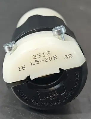 Leviton 2313 Connector 2 Pole 3 Wire 20A 125V L5-20R (LOT OF 2) loc4A12