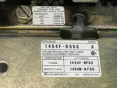 USED ALLEN BRADLEY 1494F-R666
